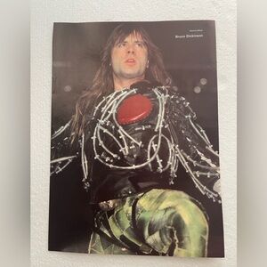 Bruce Dickinson Pinup - Black with Red and Green Accent - Home Art